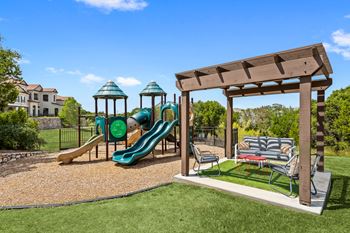 Playground and shaded gazebo